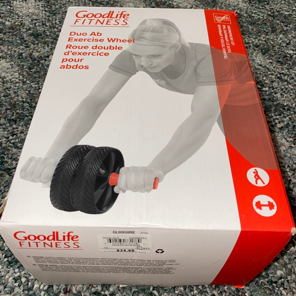 Goodlife fitness Dual Ab wheel